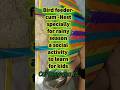 Curious 🤯🧑kids social learning activity 👏🤸bird🐦 feeder -cum- 🏠 from totally wastes🗑️@CarDeewana15👍😀