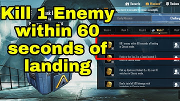 Kill 1 Enemy within 60 seconds of landing in classic mode