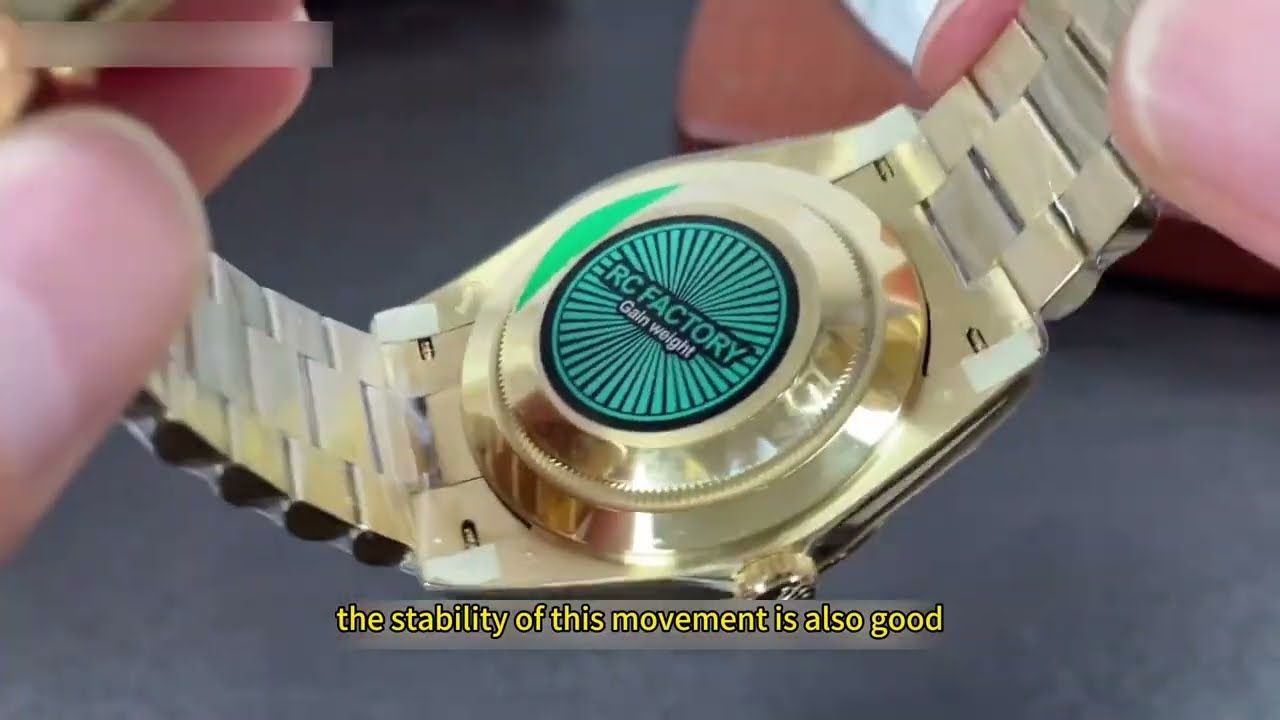 RC Factory Day Date 'Roulette Green'  - About 210g Weight