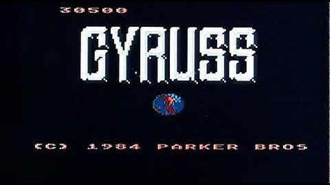 Gyruss on Atari 8 bit / 65XE. Gameplay & Commentary