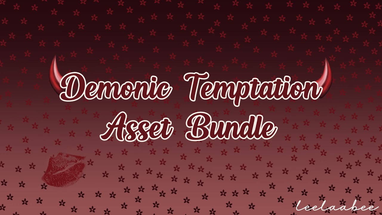 【 Live2D VTuber Model Asset Showcase 】Demonic Temptation Asset Bundle