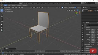 How to make a basic chair in blender 2.80 for beginners screenshot 5