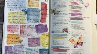 Bible Journaling / Psalm 22 and Psalm 78 / By The Well 4 God Kit / Crossway Interleaved Bible