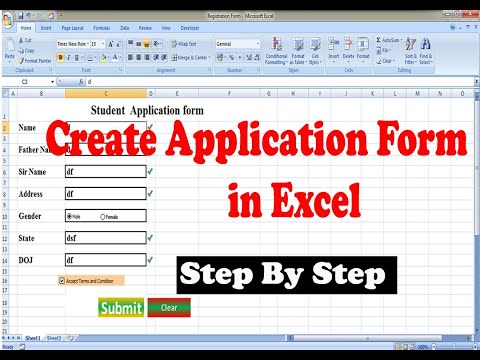 Create Application Form