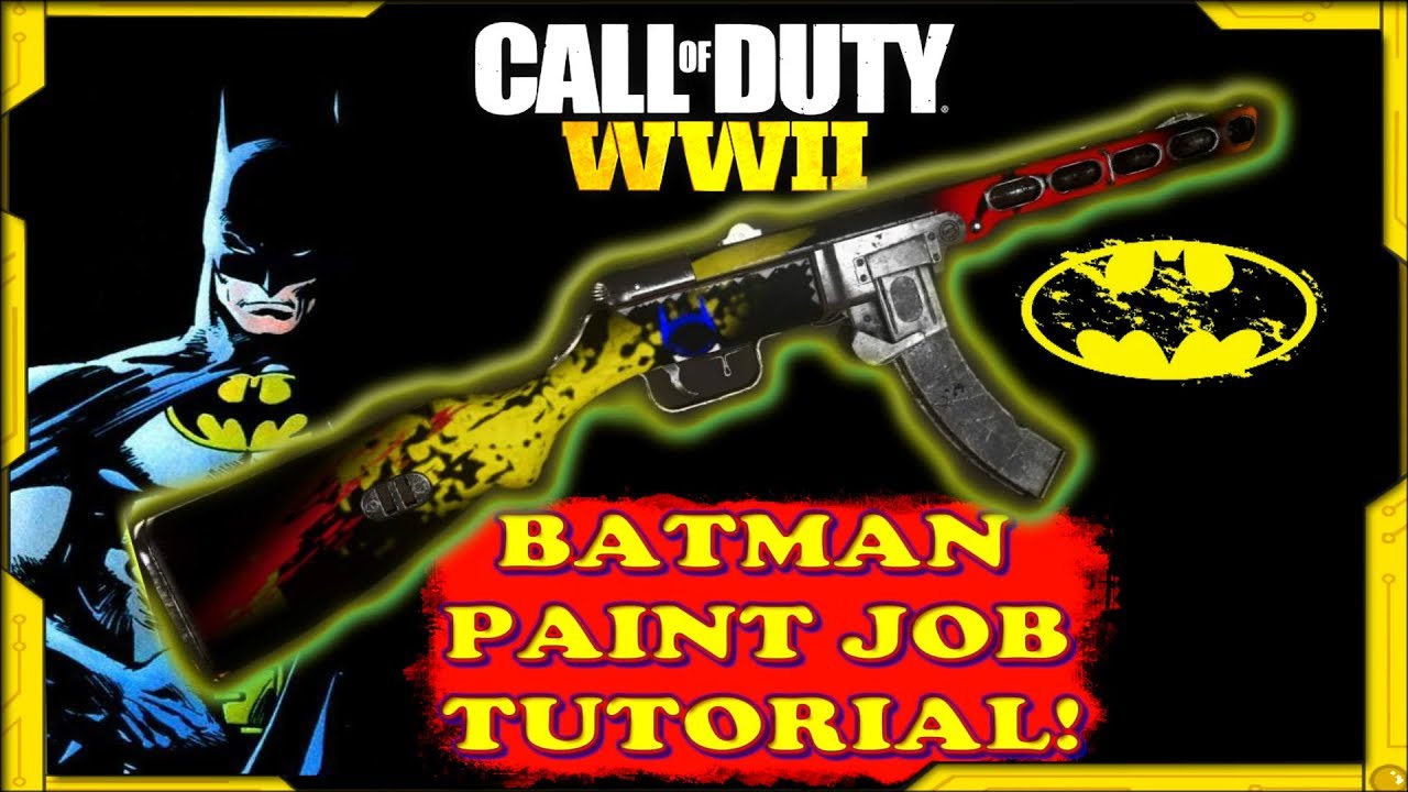 COD WW2 Batman Paintjob Tutorials!