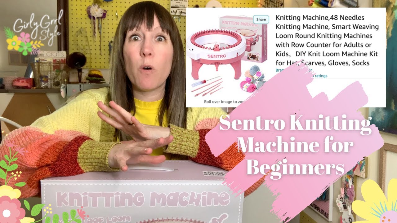 Sentro Knitting Machine for Beginners: cast on, change yarn, cast off +  Tips #sentroknittingmachine 