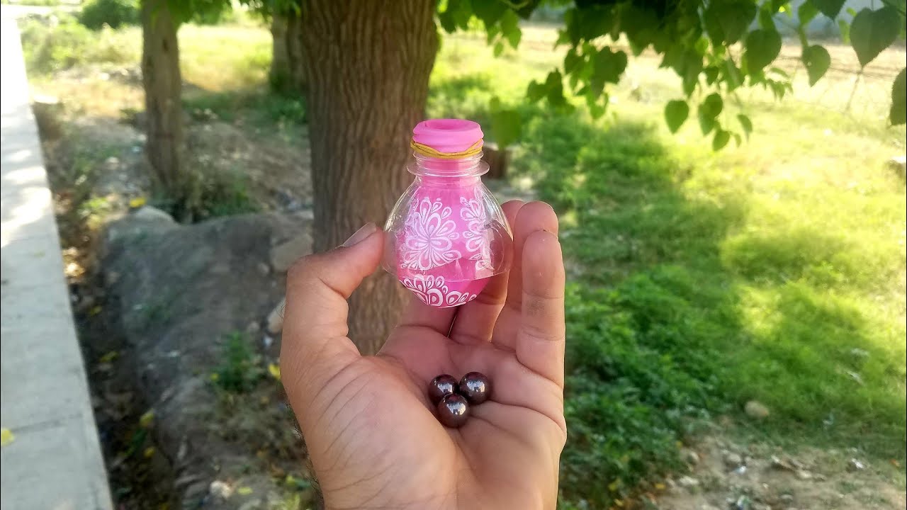 Diy Making A Balloon Slingshot Using Balloon And Bottle Youtube 