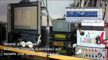 a QSO on the Echolink in 2004