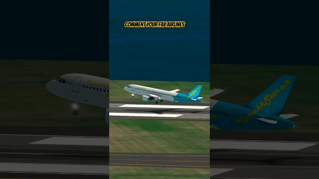 Kazakhstan A320 Taking Off 