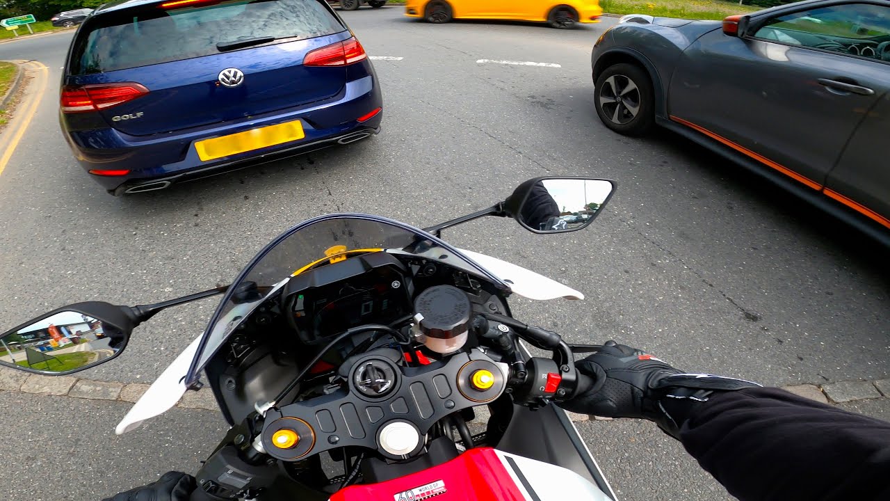 Yamaha R7 Modify Riding Position Yamaha R7 Riding To The City | R7 With GYTR Racing Line Akrapovic # ...