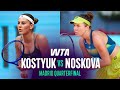 Marta Kostyuk vs. Linda Noskova | 2026 Madrid Quarterfinals | WTA Match Highlights