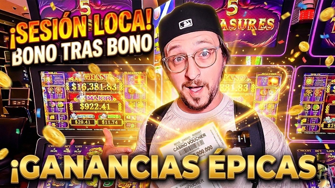 No paraba de pagar! Locura de bonos en 5 Treasures