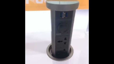 Pop-up socket motorized