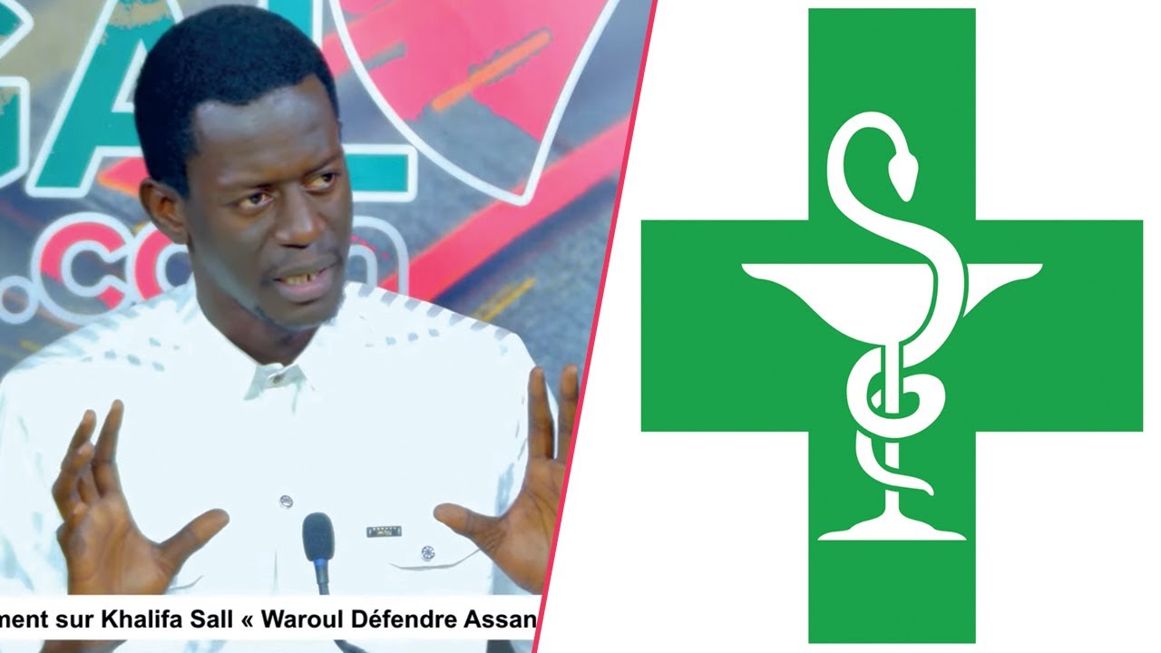 Arona Niang balance une information de taille sur le Logo de la pharmacie 