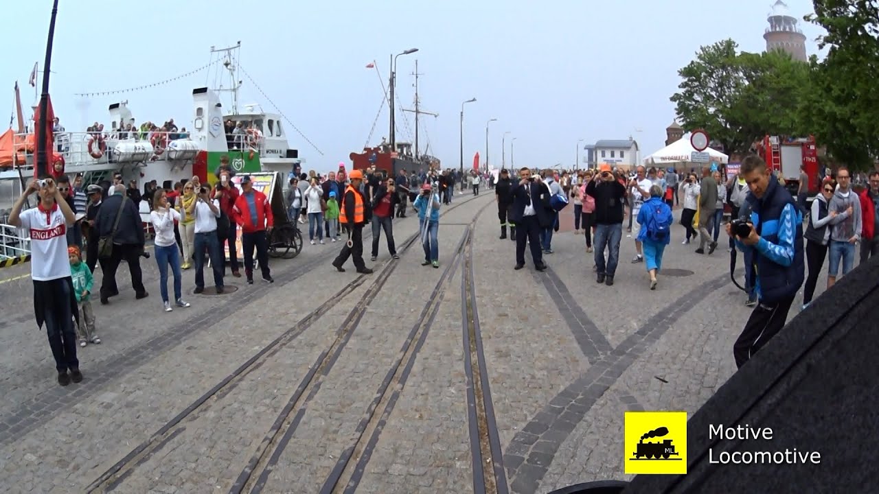 Pociąg PIRAT - widok z lokomotywy - Kołobrzeg 2016 (cz. 1)