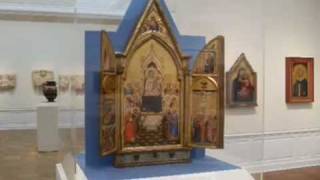 Follower of Bernardo Daddi, The Aldobrandini Triptych; Madonna Surrounded by Saints