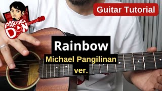 Video thumbnail of "RAINBOW guitar tutorial | Michael Pangilinan version"