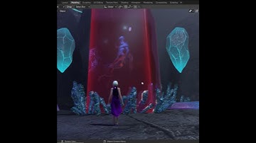 Crystal Cave - Day 4 | 3d project - Blender 2.92 Eevee realtime render #shorts