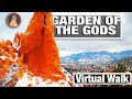 Garden of the Gods Walking Tour - Walking Trails for Treadmill - 4K City Walks Virtual Walk Colorado