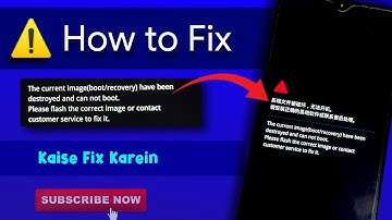 How to fix Oppo Realme boot/recovery img destroyed issue. Realme bootloop, Current img destroyed fix