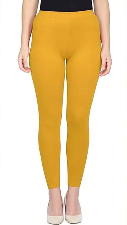 Women's & Girl's Lycra Cotton Ankle Length Free Size Leggings #leggings