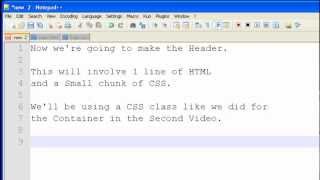 HVGuides - 3 - Creating A Header/Banner Using HTML and CSS3