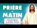🙏 PRIERE du MATIN Mercredi 3 Avril 2024 avec Évangile du Jour et Psaume