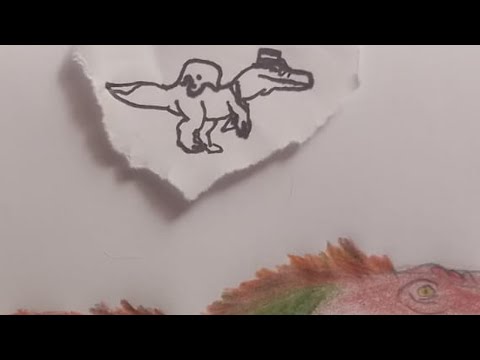 otro dibujo de un Tarbosaurus 🦖🔫