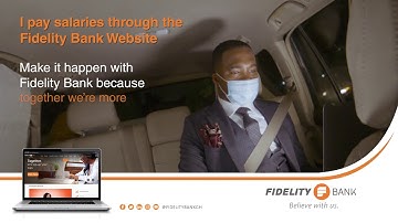 You can pay salaries on the Fidelity Bank Website.