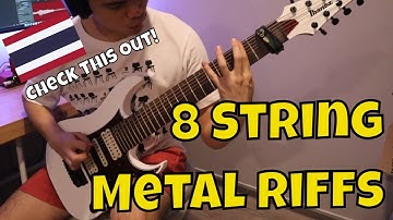 Juicy metal riffs on 8 string guitar | from the band Sweet Mullet (Thailand)