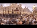 360 video: Plaza Ayuntamiento Parade - Orchestra , Valencia, Spain