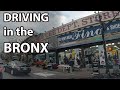 Driving in the Bronx. NYC. 4K