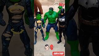 Spider-Man And Hulk Find Heads #spiderman #hulk #marveltoys #ytshorts #shortvideo