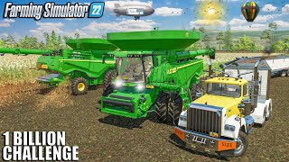 CUTTING and SELLING 264.000 LITERS of TOBACCO | 1 BILLION Challenge | Farming Simulator 22