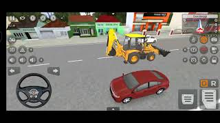 JCB Backhoe Loader Driving - Bus Simulator Indonesia - Android Gameplay Video