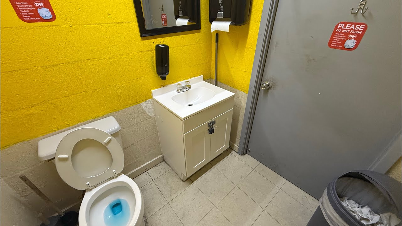 Shell Space Restroom Shell Unisex restroom shoot - YouTube
