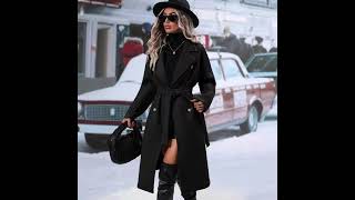 Casaco Feminino Elegante Quente Moda Coreana  #ModaFeminina #EstiloElegante #LookDoDia #ModaCoreana