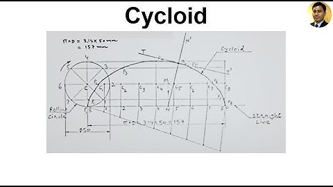 Cycloid | problem 1 | Engineering Curves | Engineering Drawing