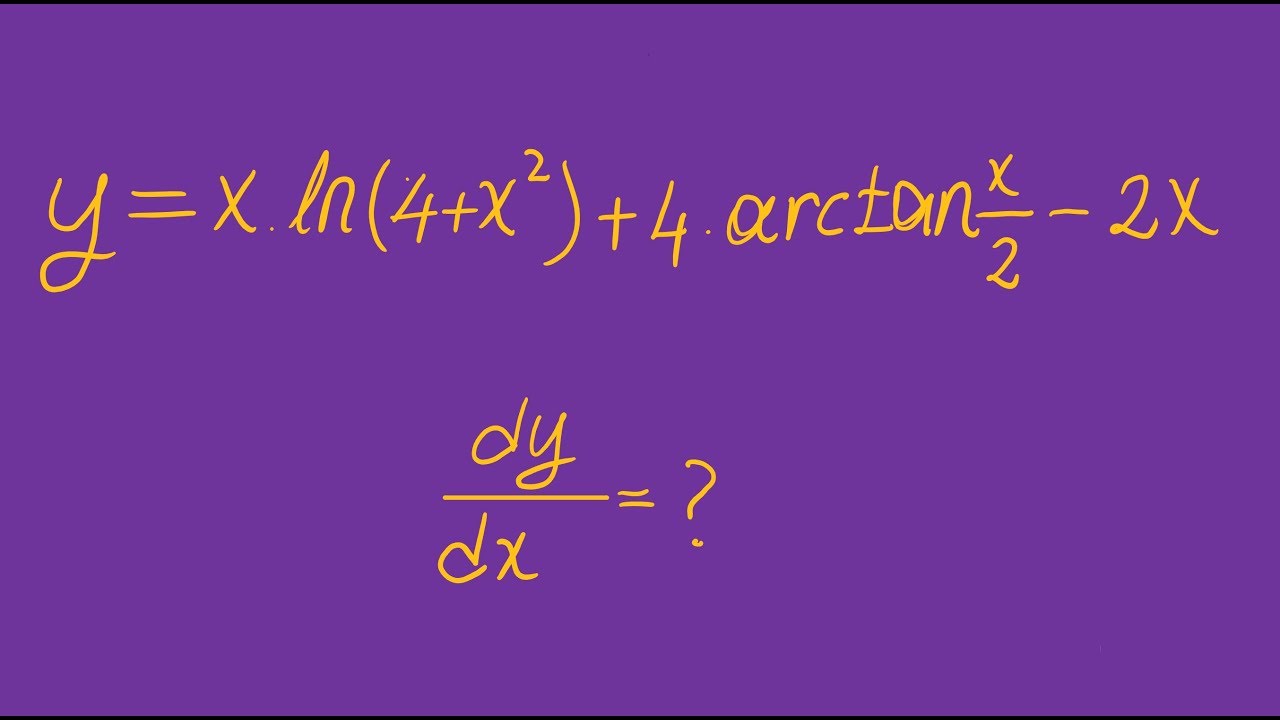 Türev ,arctan, lnx, bileşke fonksiyon, dy/dx - YouTube