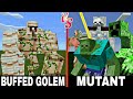Enhanced Golem vs. Mutant Creatures | Minecraft (HUGE BATTLE!)