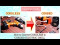 How to Convert CORDLESS to CORDED ELECTRIC DRILL | #CostDownCrafts #DIYIdeas #v8