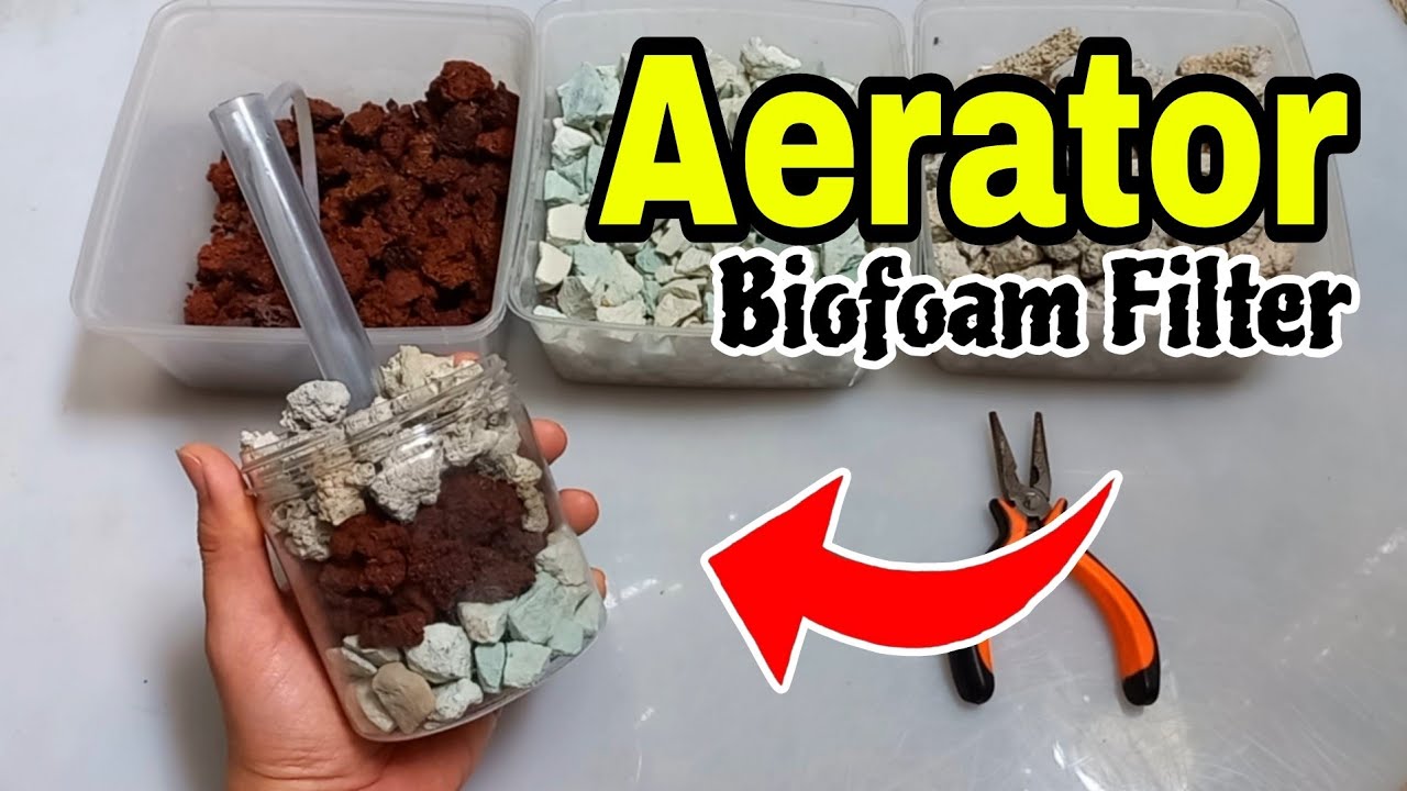 Semi undergravel filter DIY Aerator biofoam filter Aquarium filter