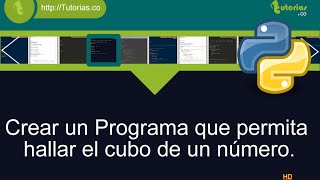 operadores – python (cubo de un numero)