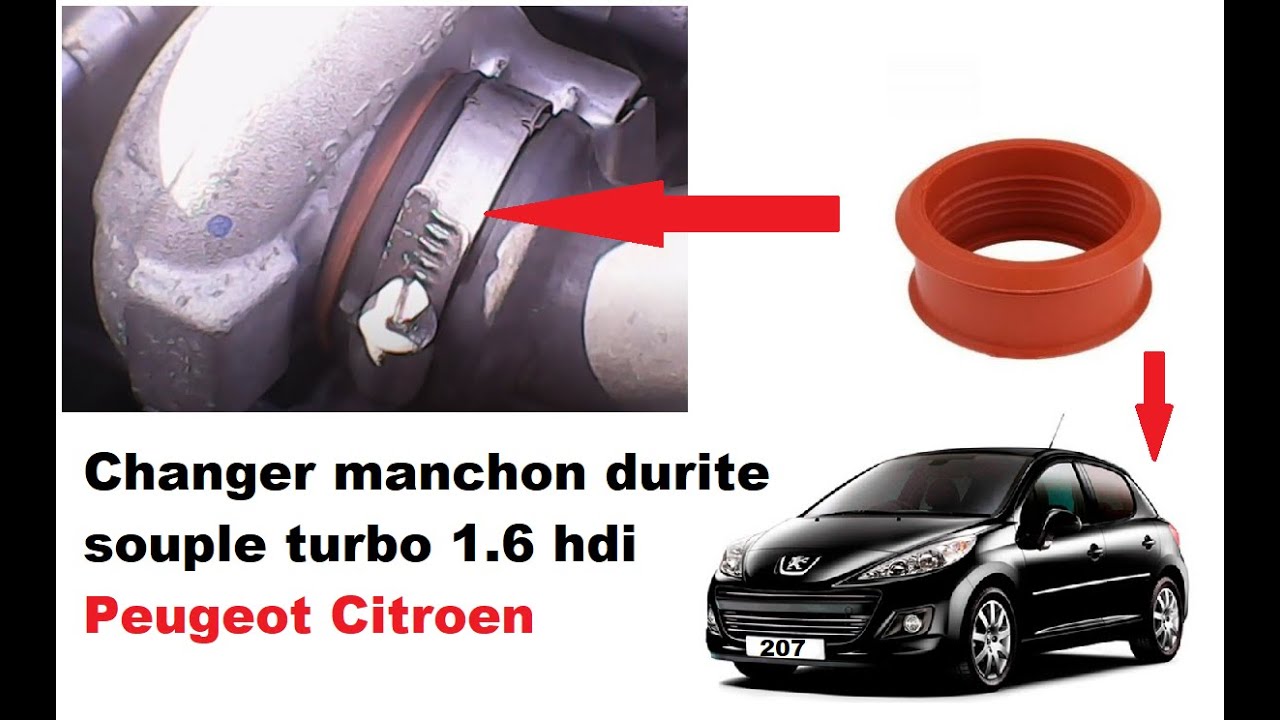 Manchon souple durite de Turbo pour Peugeot Citroën 1.6 Hdi