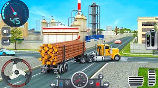 Log Transporter Truck Driving MOD APK - Truck Driving Simulator Real - Android GamePlay screenshot 3