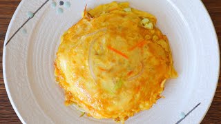 Vegetable Egg Foo Young Recipe 'CiCi Li  Asian Home Cooking'