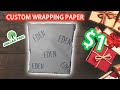 Trying to make diy custom wrapping paper, Trying sublimation on wrapping paper