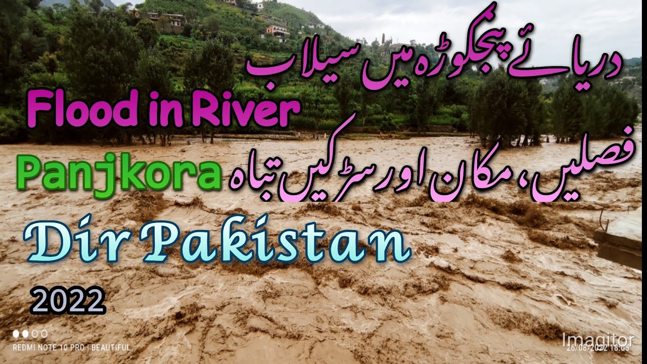 Flood In Pakistan | Flood 2022 | River Panjkora Dir Upper | Selab 2022 Se Tabahi.