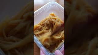 レンジで青のりのパスタ