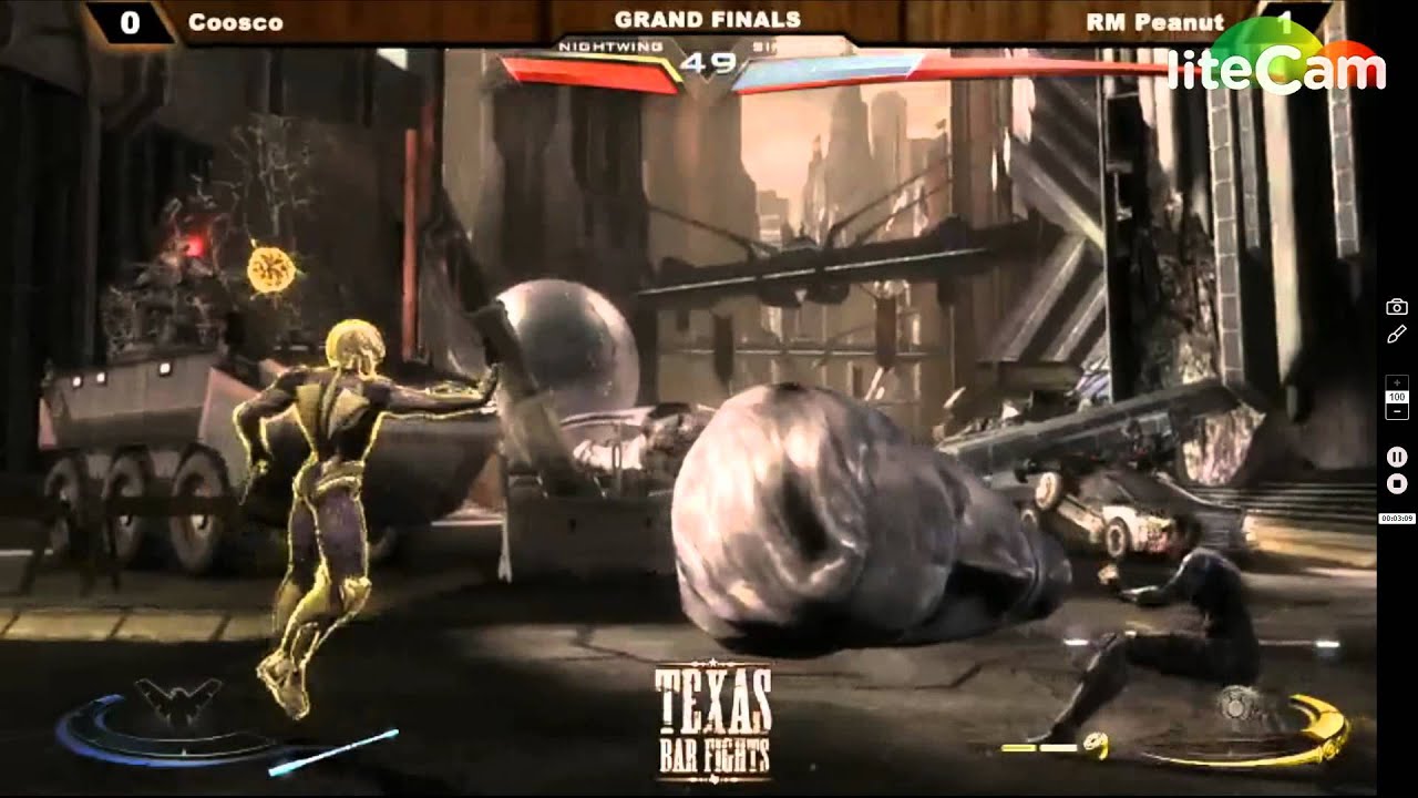 Texas Bar Fights 16 Injustice Grand Finals Coosco (Nightwing) RM Peanut (Synestro)